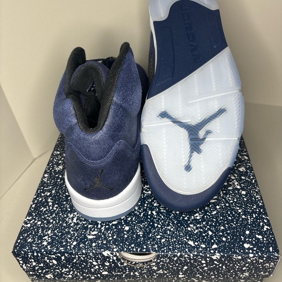 Jordan 5 Midnight Navy “Reverse Georgetown” Men 12.5 FD6812-400 - Picture 7 of 9